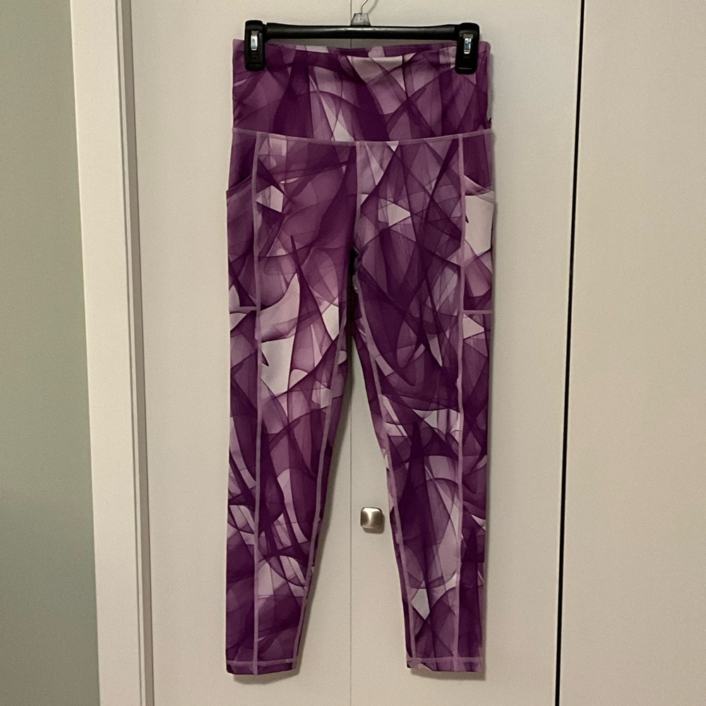 Ideology Violet Abstract Leggings